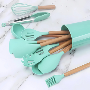 Kit 12 Peças Utensílios de Cozinha Silicone