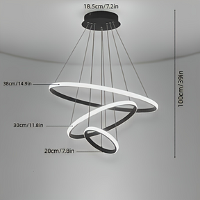 Pendente Minimalista Circular de Luxo